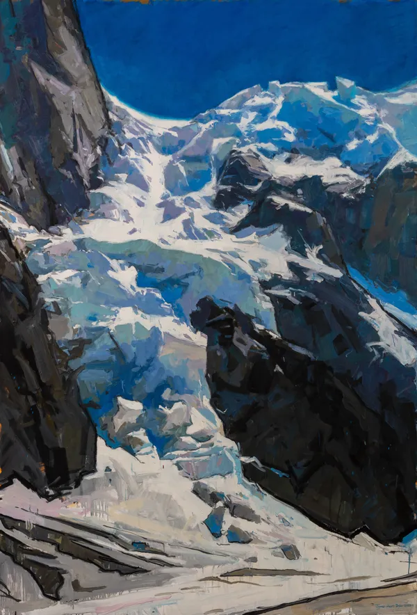 Flow : seracs above the Combe Glacier, Mont Blanc, 2023