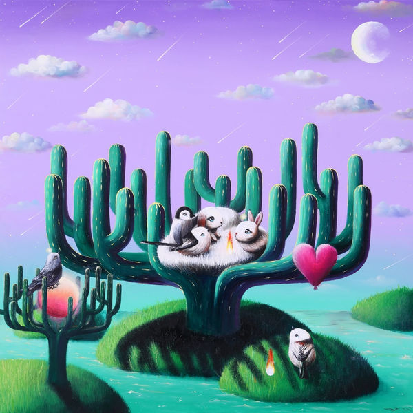 Yeaji LEE, 금오옥토 金烏玉兔 (Golden Crow and Jade Rabbit), 2023