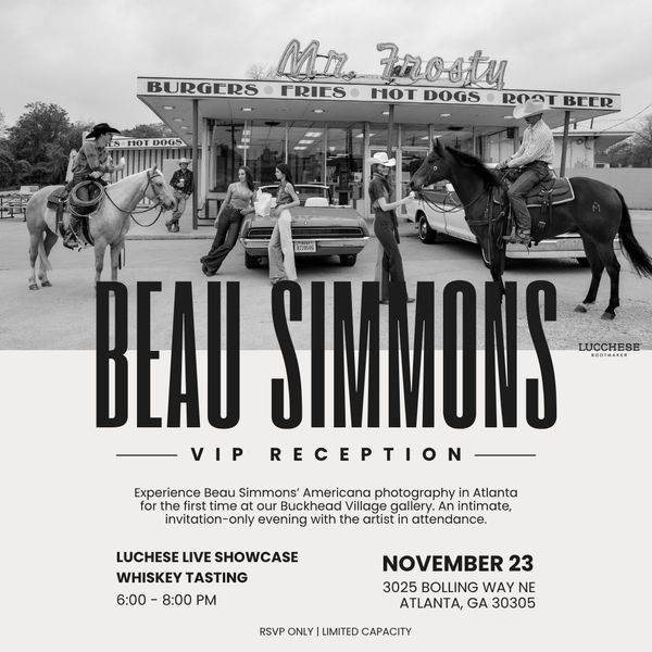 Atlanta show poster: Beau Simmons, limited-edition western photography.