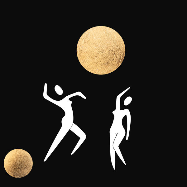 Soraya Anceaux - L'Esquisse d'un Rêve Éveillé 4 - Acrylic and 24K Gold Leaf on Canson Paper