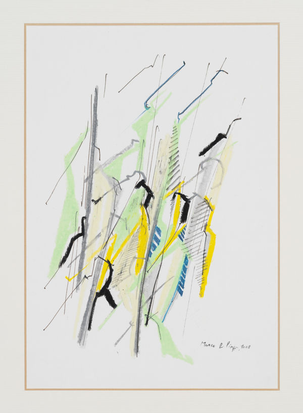 Drawing, Mixed Media on Paper, Movimento, Composizione b, by Marco Di Piazza