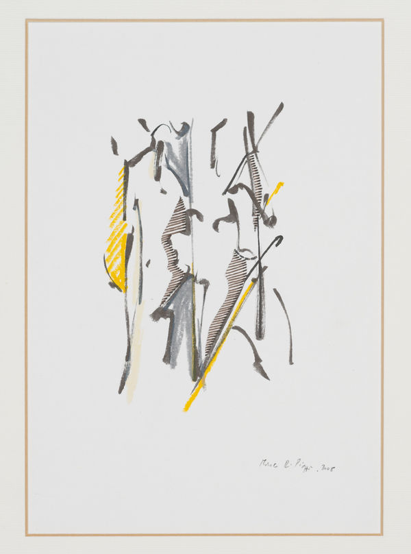 Drawing, Mixed Media on Paper, Movimento, Composizione a by Marco Di Piazza