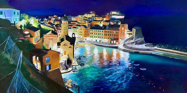 lesley banks, Vernazza Harbour, 2024