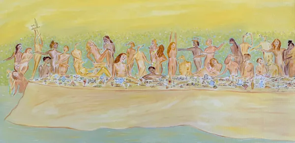 Danielle Kosann SO BUSY BEING FREE, 2026 18 x 36 in, 45.72 x 91.44 cm