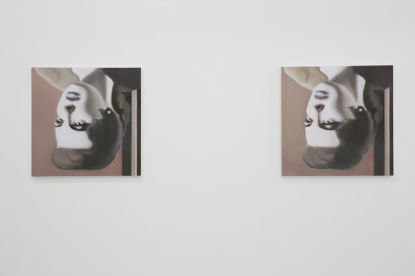 Worry Ii Iii Barbara Rush 2013 2017 Tuval Zerine Ya L Boya Oil On Canvas 45 X 45 X 2 5 Cm Each Diptych