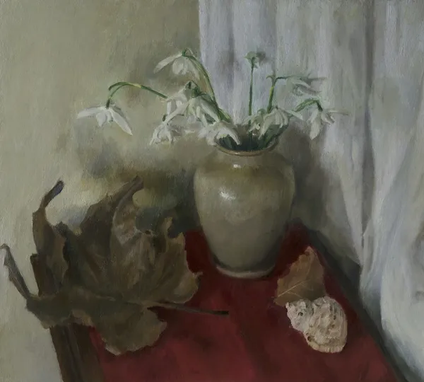 Katherine Jackson, Still Life with a Large Leaf