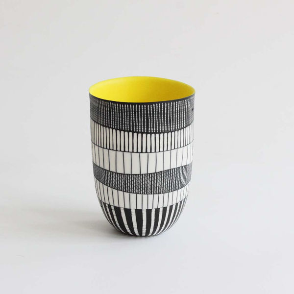 Lara Scobie, 17. Tall Bowl with Deep Yellow Interior