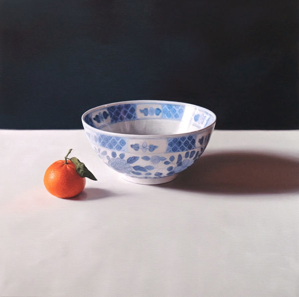 Jo Barrett, Clementine with Blue and White Bowl