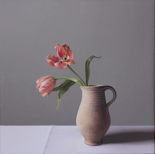 Jo Barrett, Tulips and Terracotta Jug