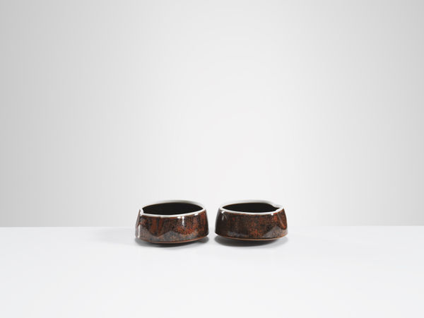 Chris Keenan, 19-20 A Pair of mottled red ‘cloud’ dishes