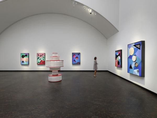 Installation view, Nevin Aladag, Raise the Roof (2025), Mathildenhöhe Darmstadt. Photo © Bernd Borchardt.