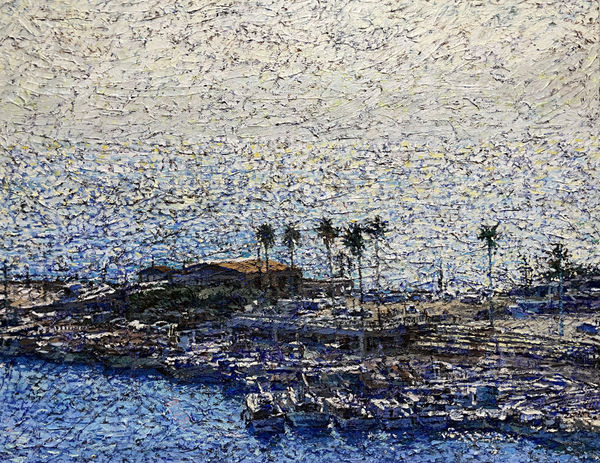 JIYEON SONG Seeing the Light, 2024 Acrylic on linen 91 x 116.8 cm (h x w)