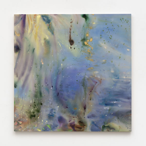 Yeonhong Kim A Line Brushing Over the Icy Surface 1, 2024 Acrylic on canvas 130.3 x 130.3cm