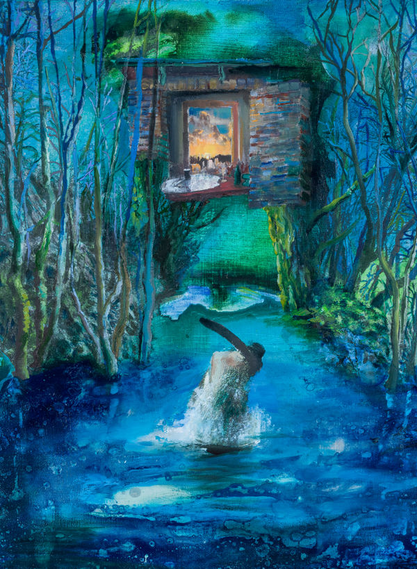 Pato Bosich Dream of the Cave II 2024 Acrylic & oil on canvas 61x45.5cm