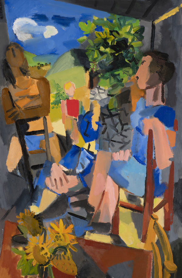 Seated Family II, 1970s Oil on canvas 91.5 x 60cm