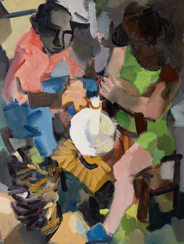 Lighting Lamps, 1970 Oil on canvas 66 x 50cm