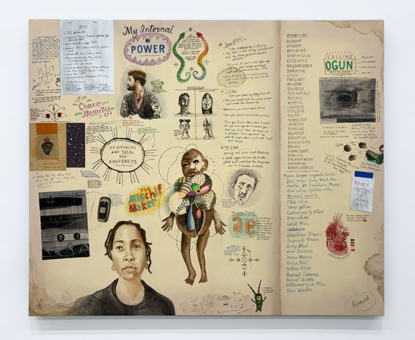 Renée Stout, Sketches on Old Paper, 2025