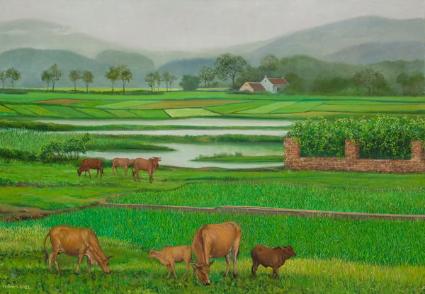 Nguyễn Minh Thành, Rural landscape, 2021