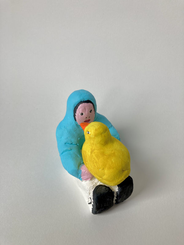 Ivan Volkov, Cipa, 2023 Clay, acrylic, 8 x 9 x 6 cm