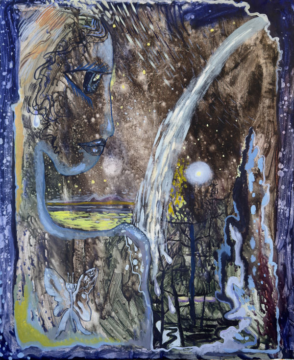 Victoria Kosheleva, Pearl Droplets of Water, 2024 Oil on canvas, 60 x 73 cm