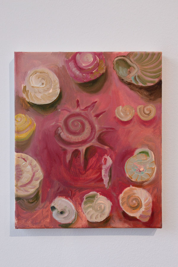 Olya Avstreyh, Shells, 2023 Oil on canvas, 25 x 30 cm