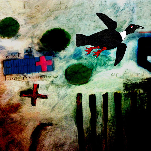 surreal image with migrating bird