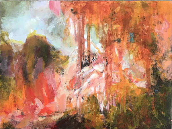 painting inspired by Fragonard's The Bathers