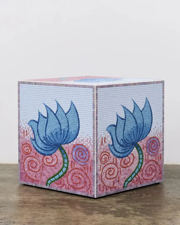 Tamara Gonzales, Blue Lotus Dreaming Cube, 2026