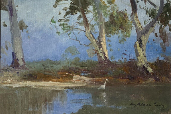 Wykeham Perry, Australian Landscape Bird Watching, 1972