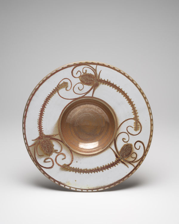 Mark Campden, #56 Red Gold Teasel Wide-Rim Bowl , 2024