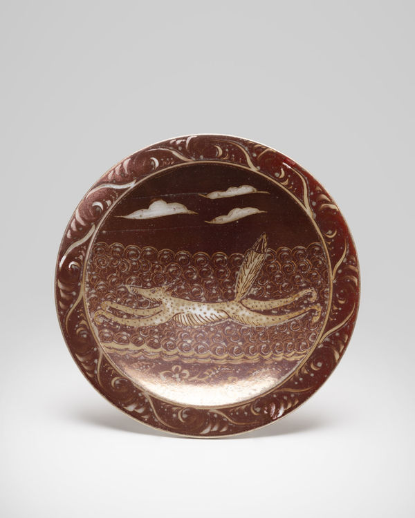 Mark Campden, #31 Dark Red Fox Small Dish , 2024