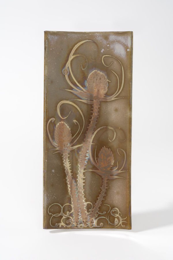 Mark Campden, #12 Golden Teasel Wall Dish, 2024