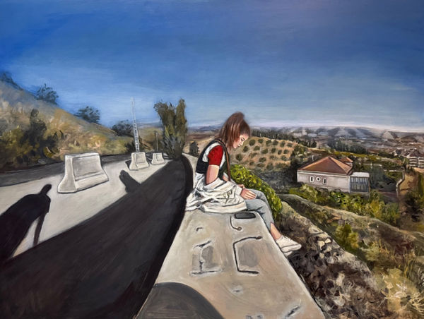 Maysam Hindy Something That Never Ends, 2025 Acrylic on canvas 90 x 120 cm Courtesy of Marfa’ Projects Copyright The Artist