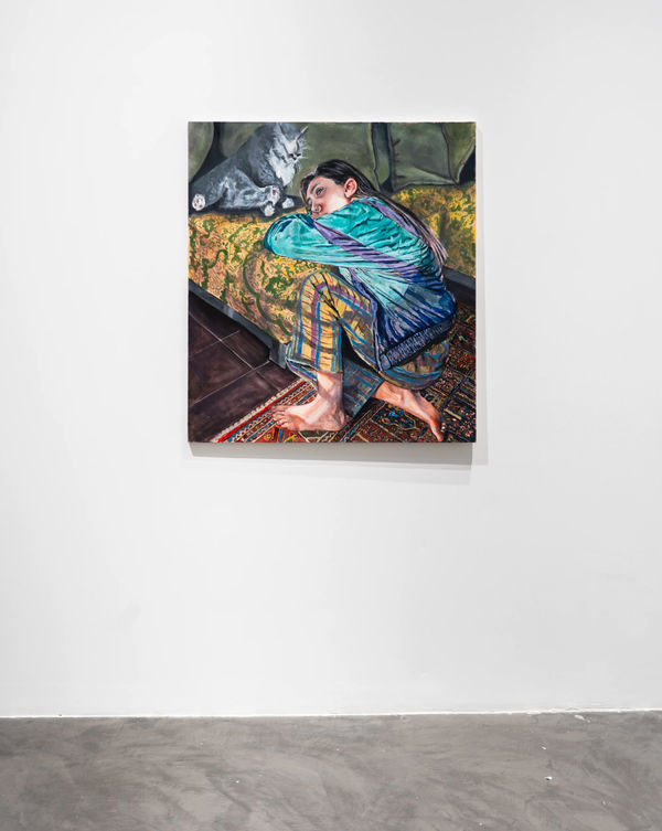 Exhibition view from Maysam El Hindi's Solo Show "On The Way Home". Image courtesy of Marfa'. Credits to Youssef Itani