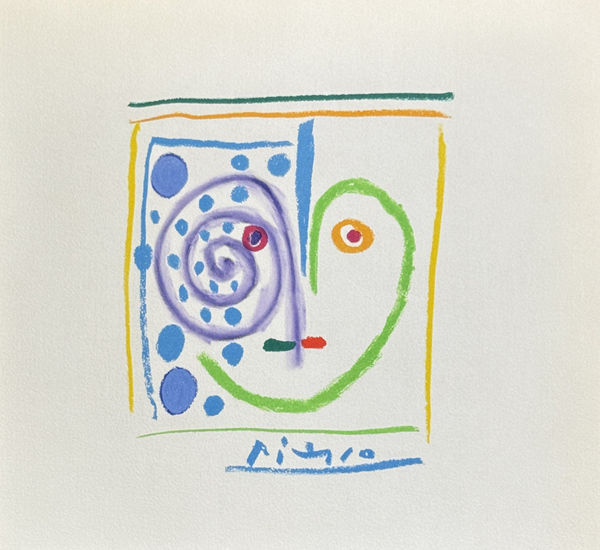 Pablo Picasso - Les Fables sans Amour - Portrait, 1962