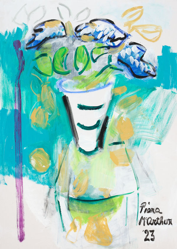 Piera McArthur Flowers, 2023 Acrylic on canvas 140 x 100 cm Signed & dated '23