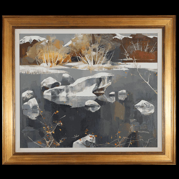 Peter McIntyre The Aspens, Colorado in the Late Fall Oil on canvas 61 x 74 cm Signed lower right