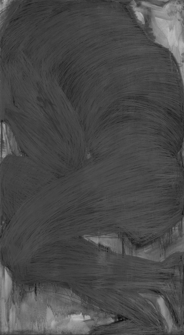 Eunju KIM Untitled 무제, 1997 Pencil on paper 200x110cm