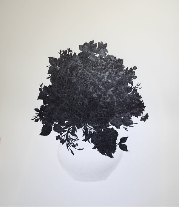 Eunju KIM Try to Draw 260128, 2026 Pencil on paper 58x47cm