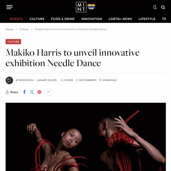 Makiko Harris to unveil innovative exhibition Needle Dance