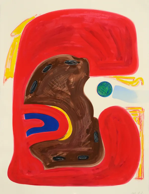 Pea Eater, Mixed Media on Paper, 30x22", 2022