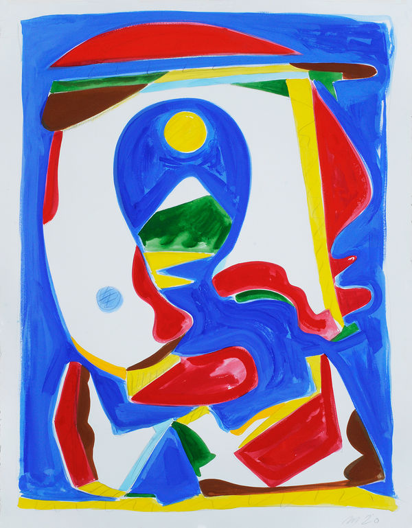 Yōkai, Pencil and Gouache on Paper, 30x22", 2021