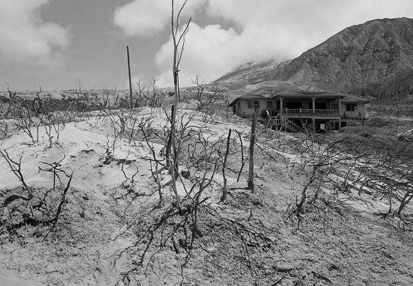 Hiking Up Soufrière Hills Volcano, Evacuated Dyers Township, Montserrat, 2008 Archival Pigment Print on Hahnemuhle Photo Rag, 17x21" Edition of Three