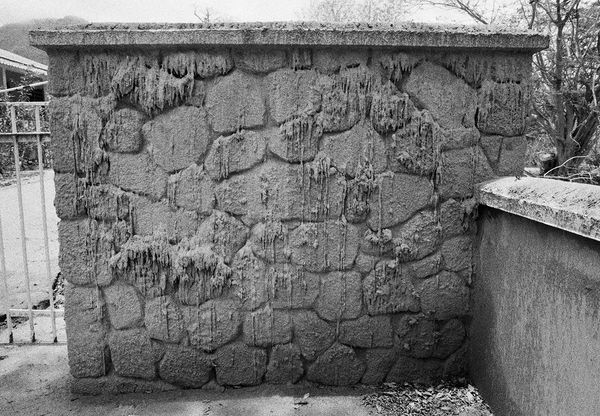 Volcanic Ash on Wall, Salem, Montserrat, 2003 Archival Pigment Print on Hahnemuhle Photo Rag, 17x21" Edition of Three