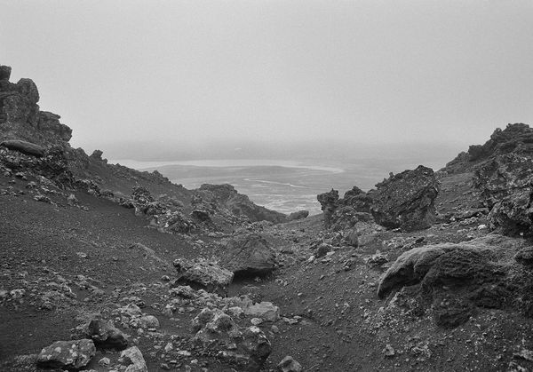 Hike Above Lake Kleifarvatn, Iceland, 2014 Archival Pigment Print on Hahnemuhle Photo Rag, 17x21" Edition of Three