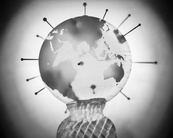 Globe-Vase Shadow Study, Wilton, Connecticut, 2008 Selenium Toned Silver Gelatin Print 16x20" Edition of Three