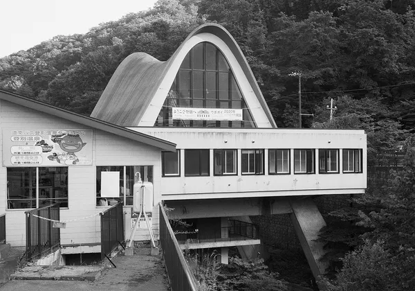 Bus Station, Noboribetsu, Hokkaido, Japan, 2023 Selenium Toned Silver Gelatin Print, 16x20" Edition of Three