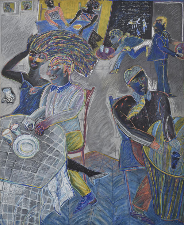 Large artwork on canvas by the French artist Véronique Wirbel