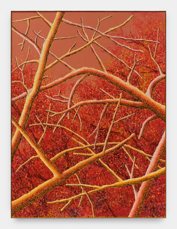 Untitled 2024 Oil and acrylic on canvas in wood frame 201x150cm