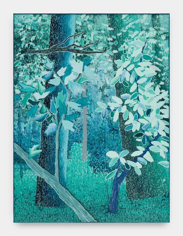 Untitled 2024 Oil and acrylic on canvas in wood frame 201x150cm